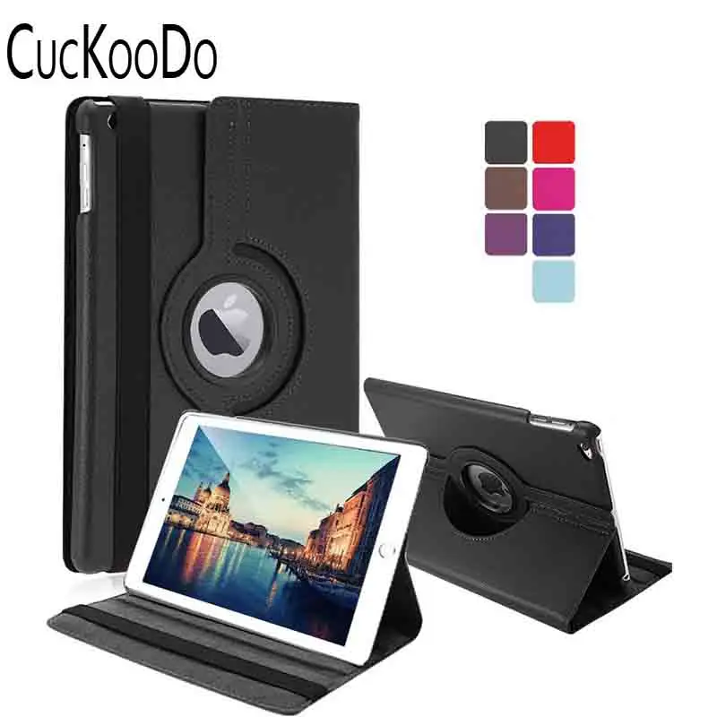 CucKooDo 360 Roterende Magnetisk Smart PU Læder Cover Til iPad Air 2 med Wake/Sleep Funktion