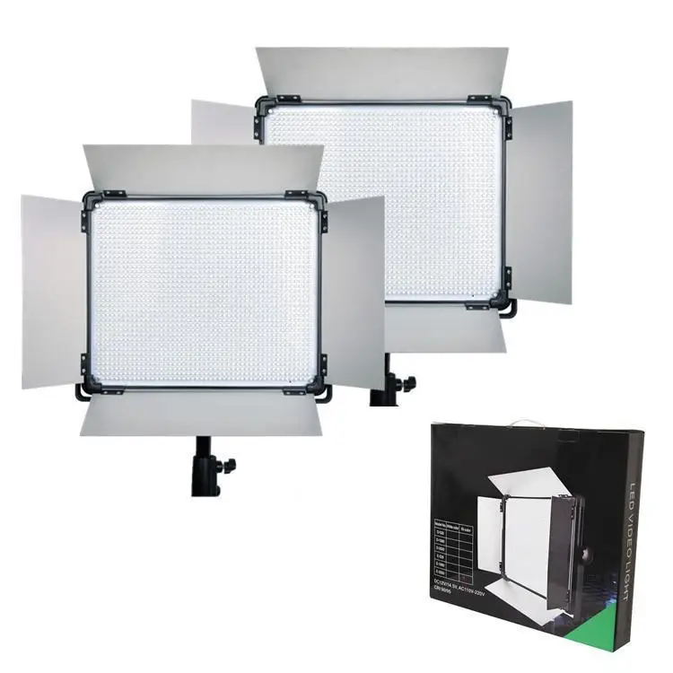 2 stk Yidoblo LED-Lampe kameraet fortsætte belysning D-528 40W 1500 Lumen Hvid-Varm Farve Justere Studie Fotografering led video lys