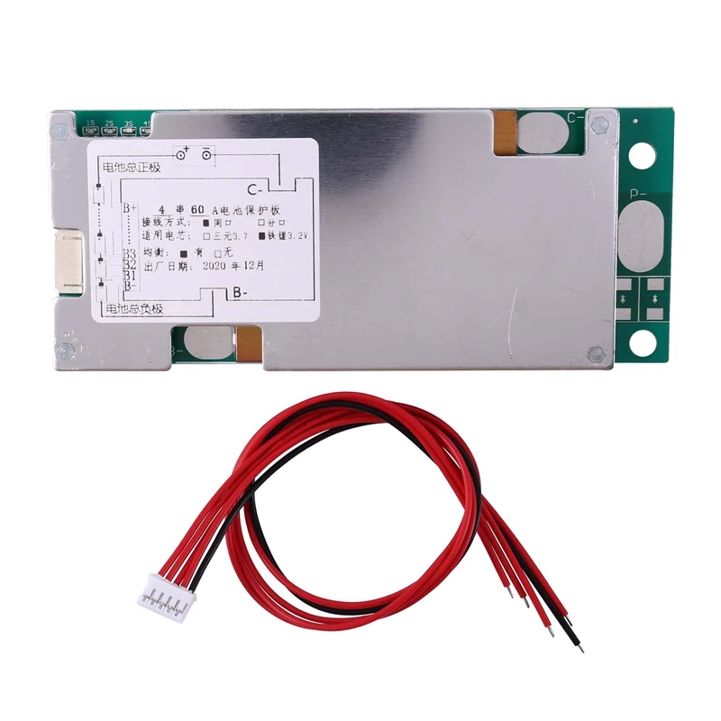 4S 14.6 V 60A LiFePo4 18650 Lipolymer Batteri Beskyttelse Bord med Balance UPS Energi Inverter BMS PCB Board
