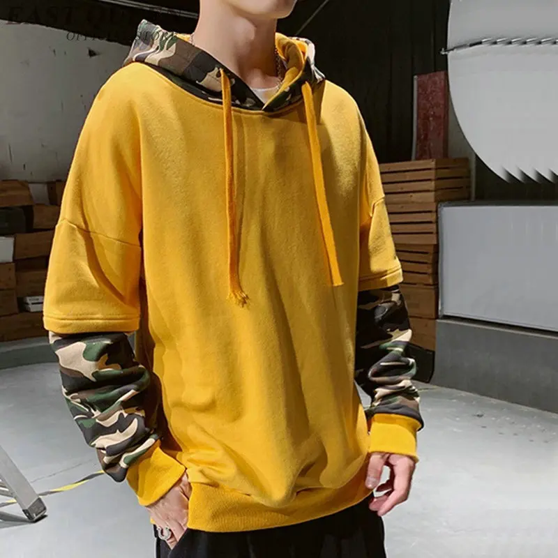Camouflage Hættetrøjer Mænd 2019 Mode Mandlige Streetwear Toppe Hip Hop Casual Camo Pullover Hætteklædte Sweatshirts Til Teenagere KK2945
