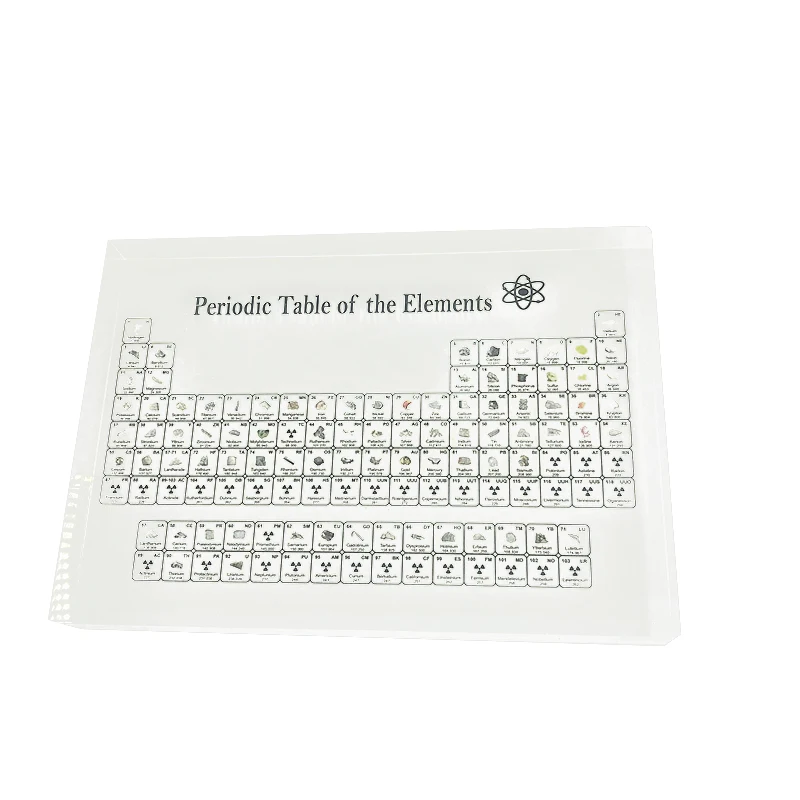 Periodiske Tabel Over Kemiske Grundstoffer, Kemiske Elementer, der Vises Kort, Tre-Dimensionelle Form Glas Home Decor 15x11.5x2cm TB