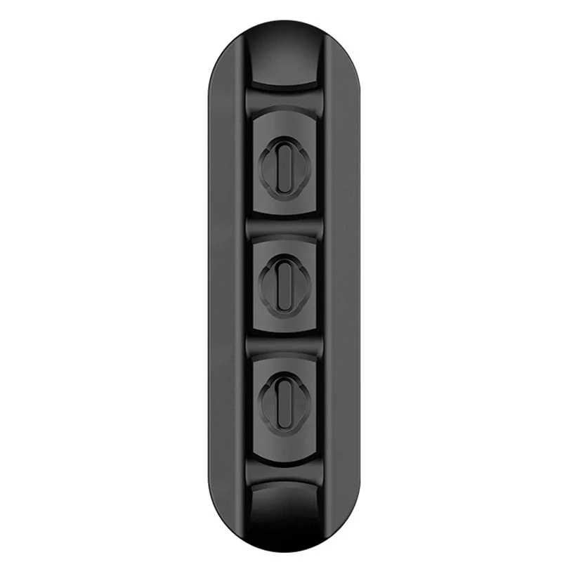 Kabel-Arrangør & netic Plug Tilfælde Boks Silikone USB-Kabel Winder Fleksibelt Kabel Management Klip til Mus-Sort