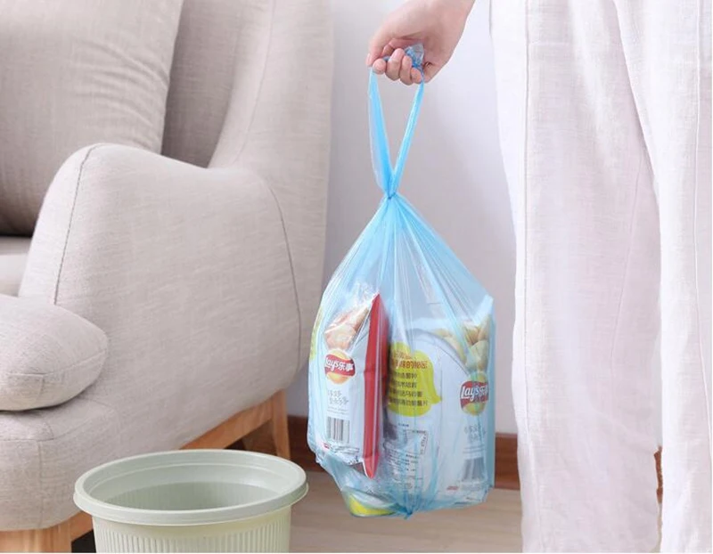100pcs affaldssæk farve disponibel break-off affaldssæk, køkken plastpose trash poser af plast dispenser køkkenvask papirkurven