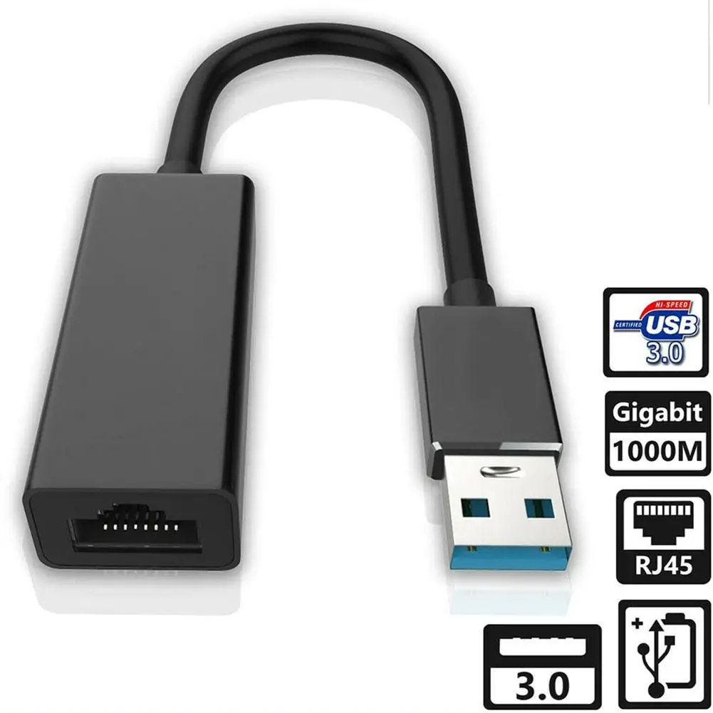 USB 3.0-Gigabit Ethernet-LAN RJ45 1000 mbps Netværk Adapter Hubs til Windows/Mac