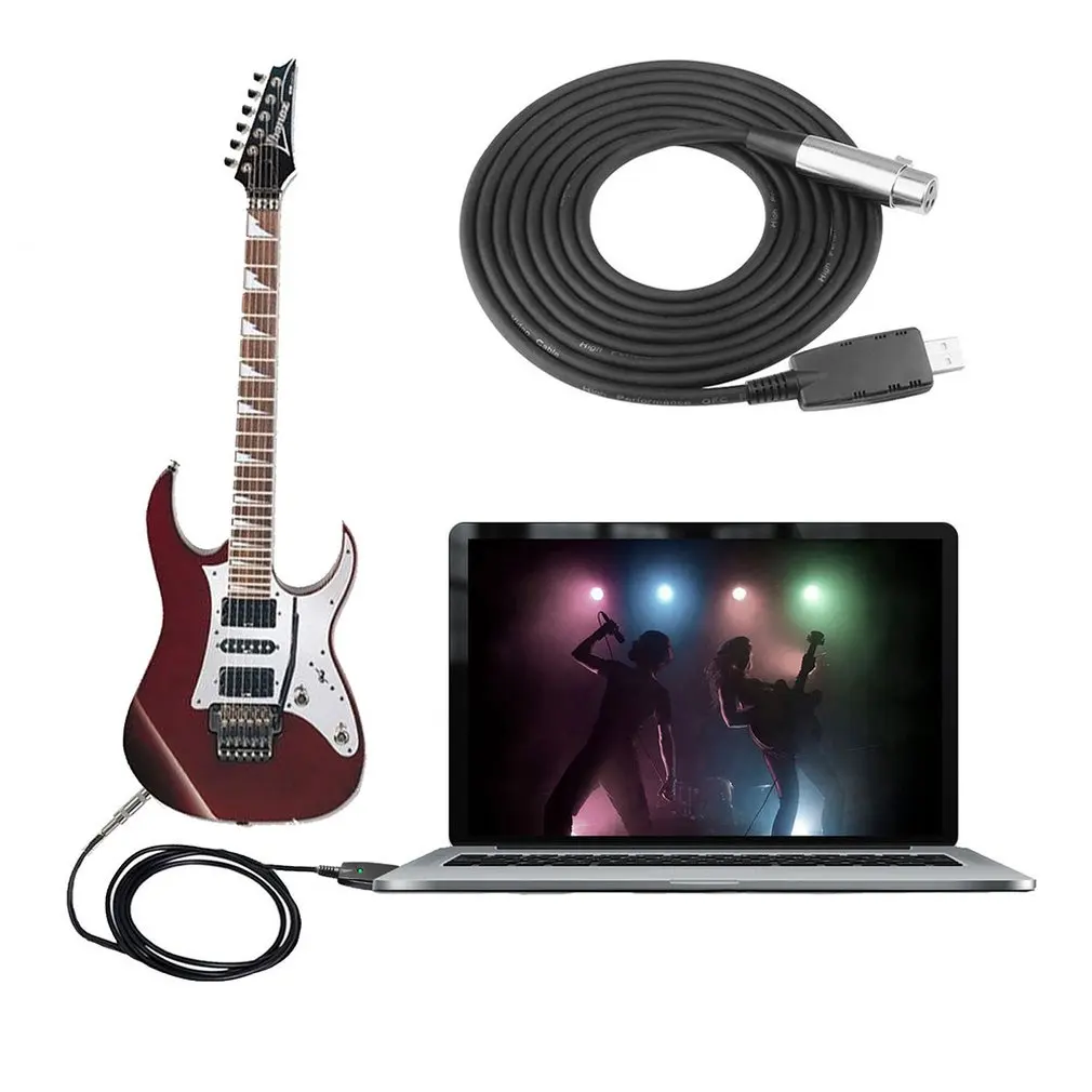 El-Guitar Forbindelseslinien Tilbehør Guitar Kabel Dele Plug And Play Guitar Optagelse Af Lyd Kabel