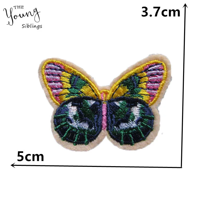Forskellige Former Hot salg Butterfly Hot melt lim Applique Broderi patches striber DIY Tilbehør til Beklædningsgenstande C5455-C5479