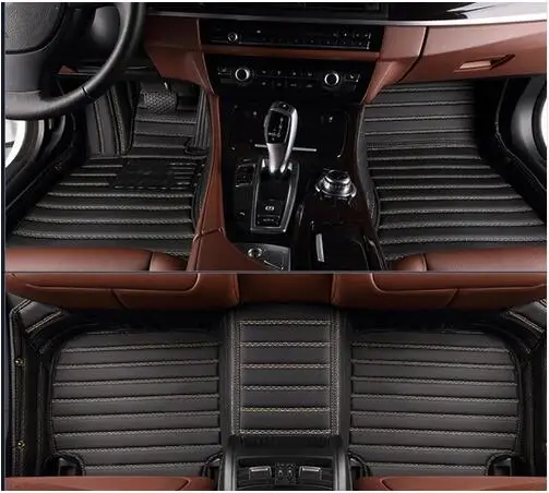 God tæpper! Brugerdefineret specie bil gulvmåtter til Volkswagen Tiguan LWB 5 pladser 2017-2018 skridsikker vandtæt tæpper,Gratis fragt