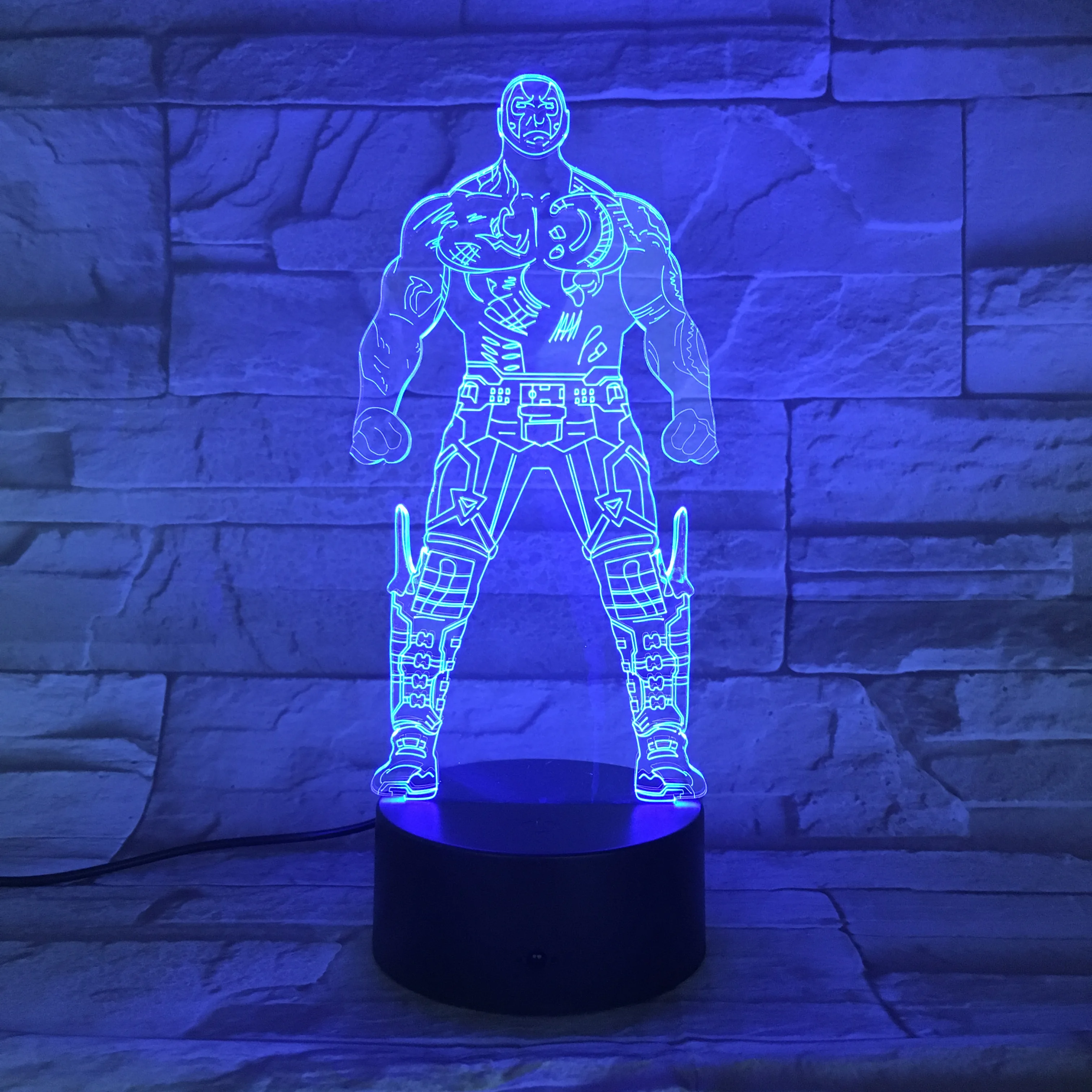 Arthur Sampson Dougla Drax Destroyer Guardians of the Galaxy 3D LED-Lampe 7 Farver Ændring Babys Kids Fødselsdag Gave 780