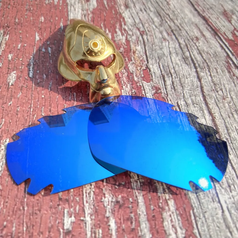 Glintbay Præcise-Fit Polariseret Udskiftning Linser for Oakley Jawbone Udluftet Solbrille - Is, Blå Spejl