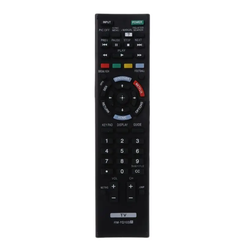 RM-YD103 Fjernbetjening Erstatning for Sony Smart TV KDL-60W630B RM-YD102 RM-YD087 KDL-40W590B KDL-40W600B KDL-48W590B