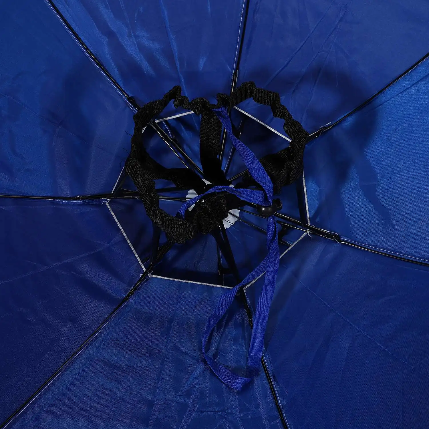 Uigennemtrængelige Paraply Hat Dobbelt-Lag Udendørs solhat Sammenklappelig Regn Hat til Vandring og Fiskeri
