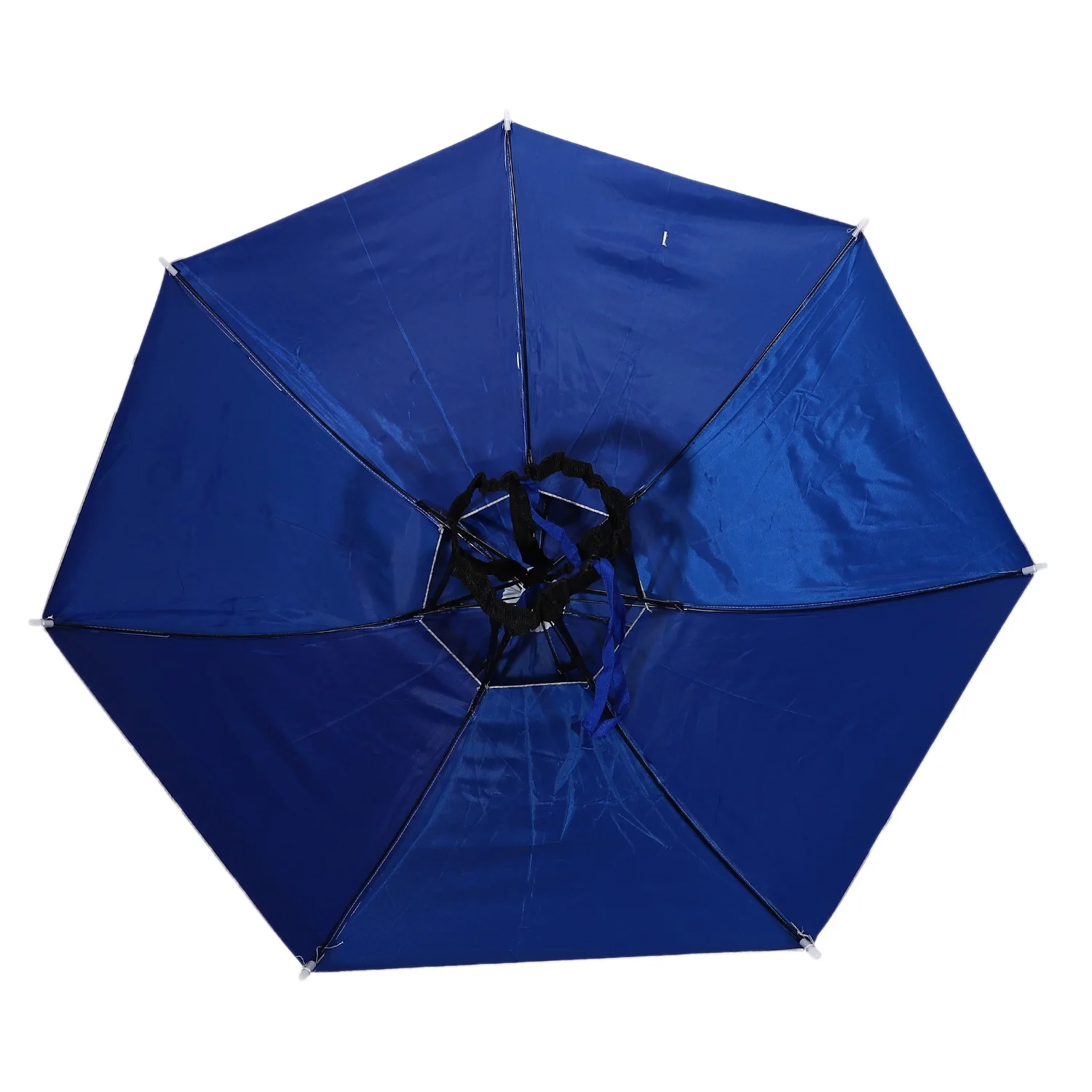 Uigennemtrængelige Paraply Hat Dobbelt-Lag Udendørs solhat Sammenklappelig Regn Hat til Vandring og Fiskeri