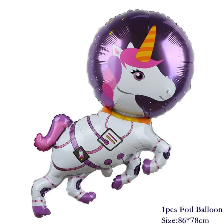 Tegnefilm Bære Abe Unicorn Plads Folie Balloner Baby Shower, Fødselsdag Dekoration Kid Legetøj Astronaut Spaceman Ballon Globo