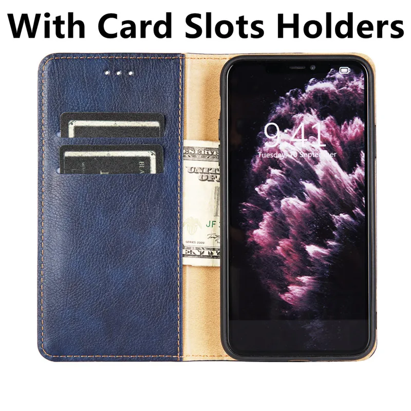 Retro PU læder magnetisk flip wallet cover-kort holder taske til Samsung Galaxy S7 Kant G9350/Galaxy S7 G9300 telefon taske stående
