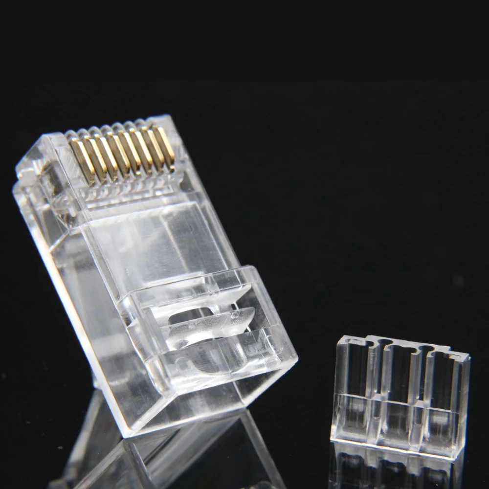 Xintylink rj45-stik cat6 8p8c belastning bar holder ethernet-kabel rj 45 cat 6 sæt terminaler utp modulære netværk jack 50stk