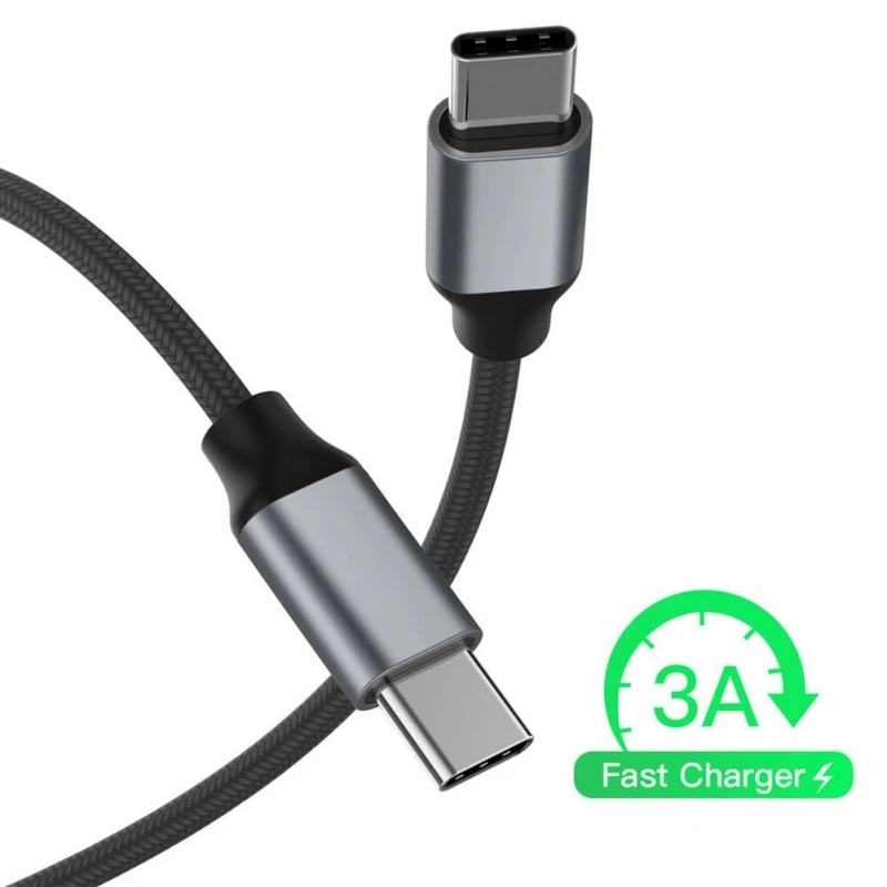 USB-Type-C til USB-C 3.1 Opladning Kabel-Adapter 3A Hurtig Oplader Kabel Til Samsung S10 S9 Xiaomi 9 8 Til MacBook