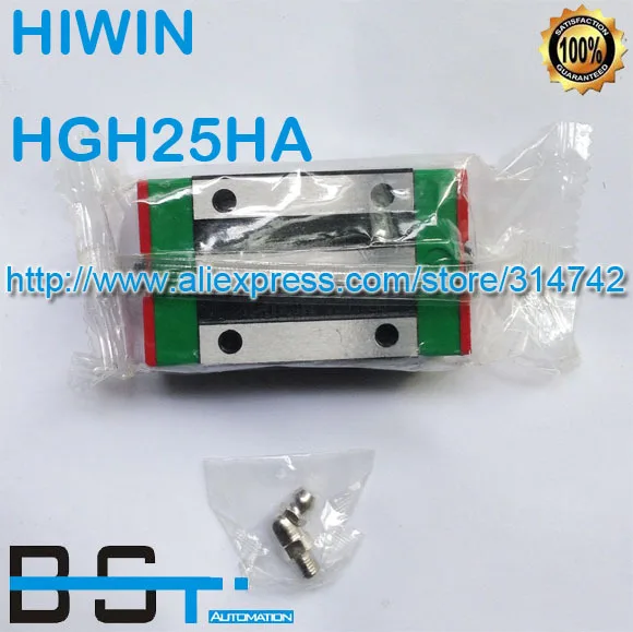 HGH25HA oprindelige HIWIN Forlænge Lineær vogne/blokke HGH25HA for cnc router