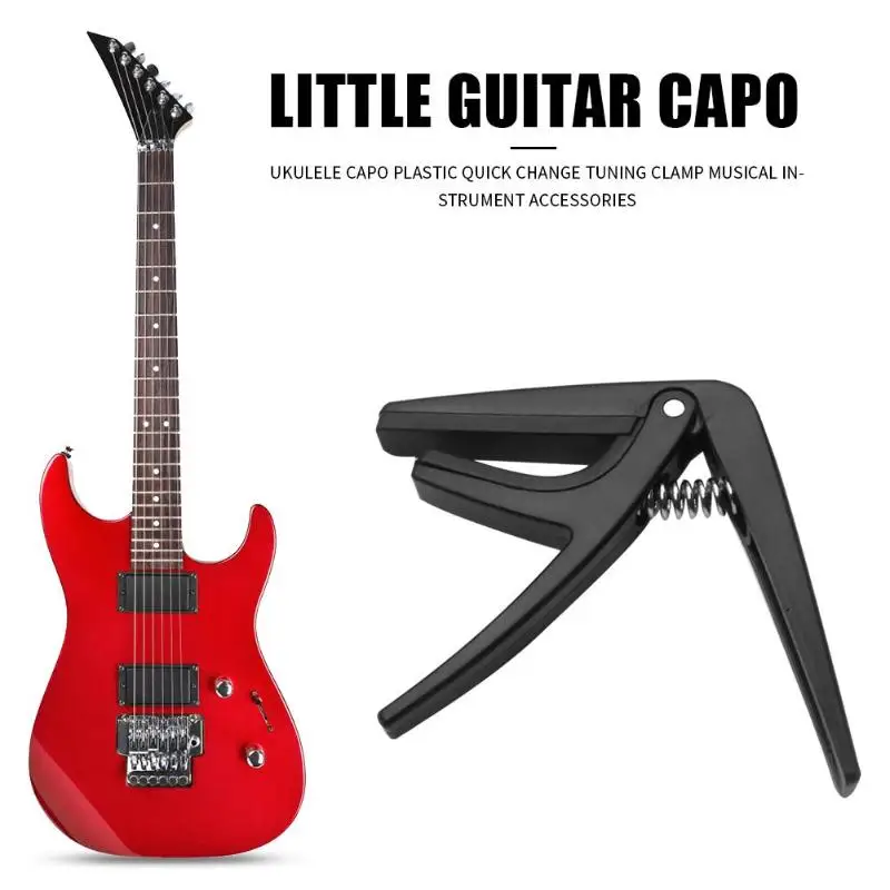 Professionel Ukulele Capo Plast 4 Strenge Hawaii-Guitar Quick Change-Tuning Klemme Musikinstrumenter Tilbehør Hot Salg