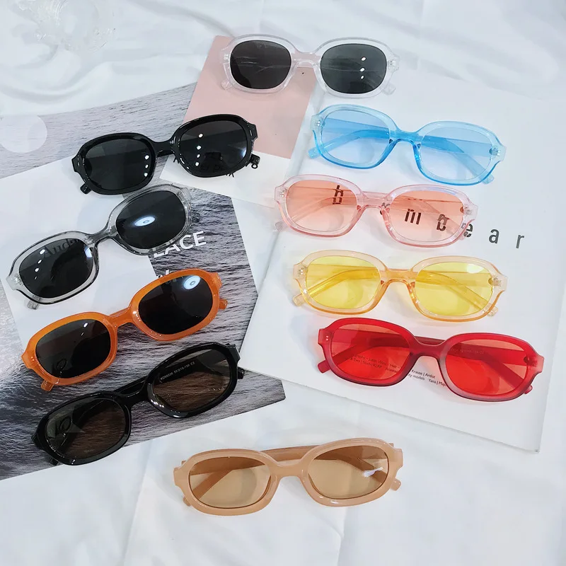 DYTYMJ Vintage Ovale Solbriller til Kvinder af Høj Kvalitet solbriller til Kvinder Farverige Jelly Nuancer til Kvinder Lentes De Sol Mujer