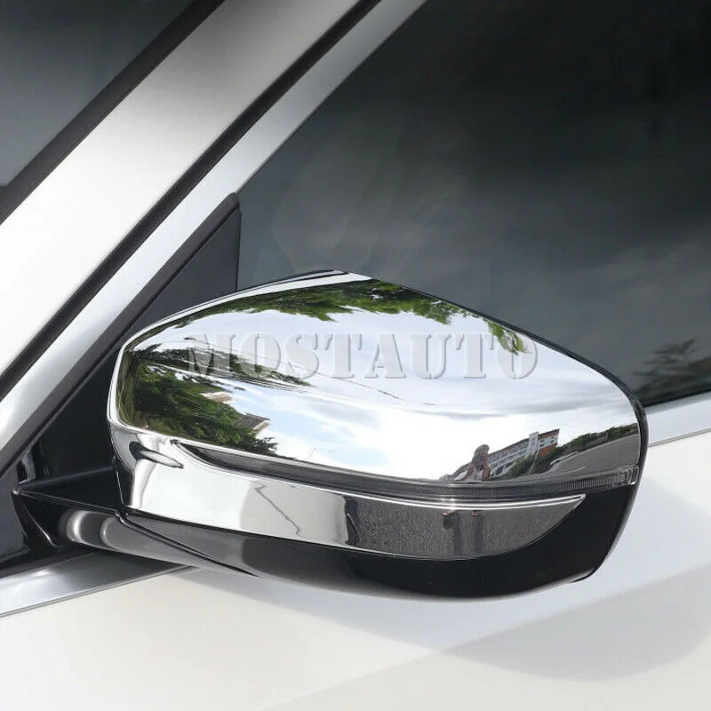 Til BMW 3-serie G20 ABS Chrome Bag bakspejlet Dække Trim 2019-2020 2stk Bil Tilbehør Indvendige Bil Indretning Bil Trim
