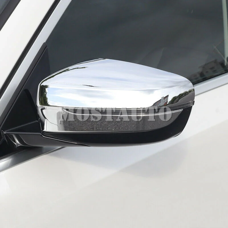 Til BMW 3-serie G20 ABS Chrome Bag bakspejlet Dække Trim 2019-2020 2stk Bil Tilbehør Indvendige Bil Indretning Bil Trim