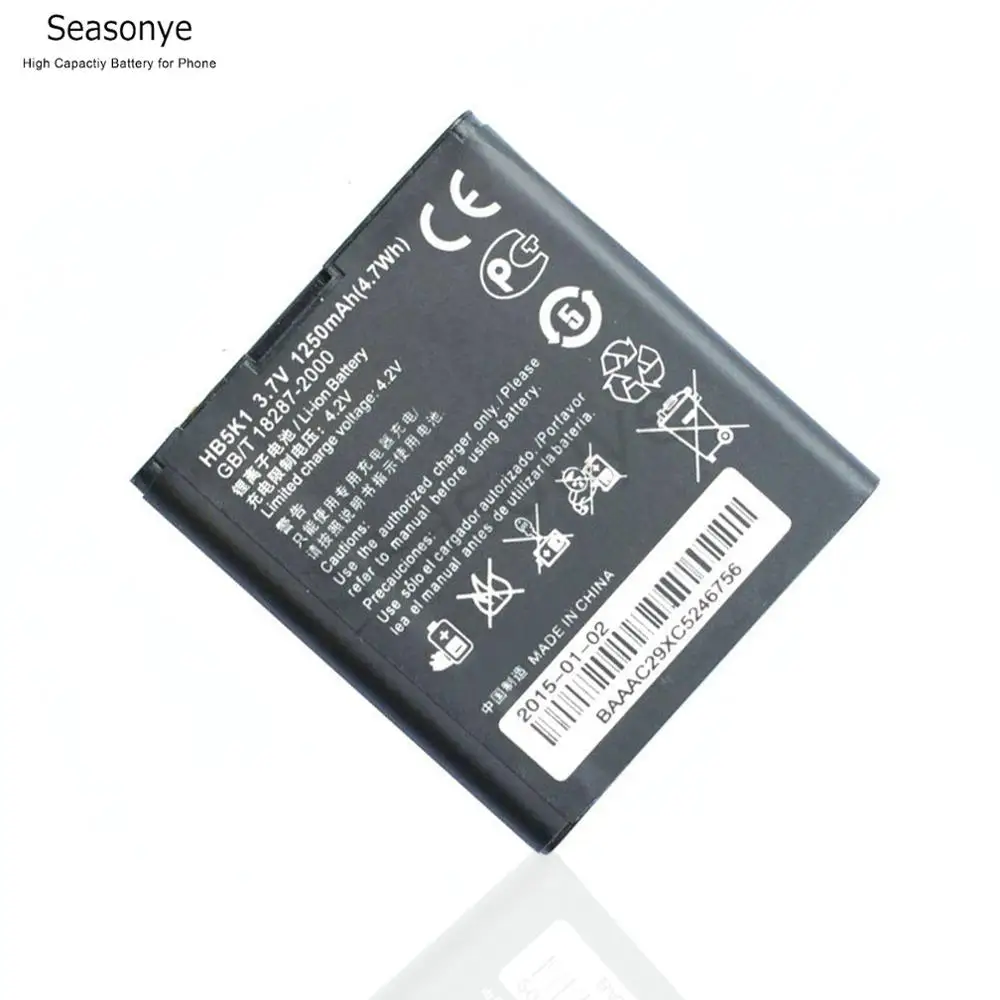 NYE 3x 1250mAh HB5K1 / HB5K1H Udskiftning af Batteri + LCD-Oplader Til Huawei Ascend Y M866 C8650 U8650 C8810 U8660 S8520