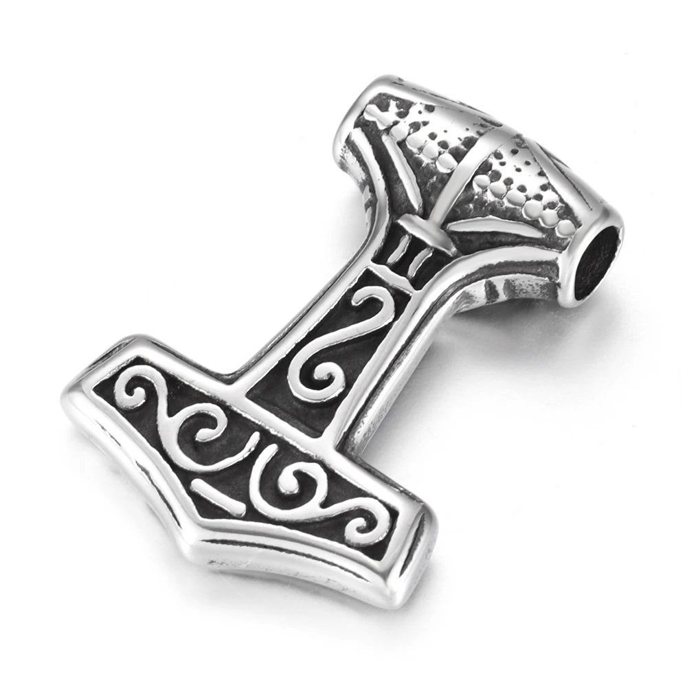 316L Rustfrit Stål Viking Thor ' s Hammer Vedhæng Vintage Rune Halskæde Vedhæng DIY Tilbehør, Smykker at Gøre Leverancer