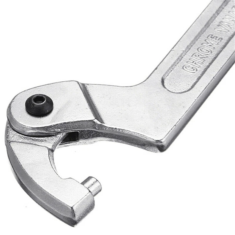GTBL Justerbar Hook Skruenøgle C Figur Spanner Værktøj Vanadium Stål 51-121mm med Skala Vigtigste Værktøjer for Bolte med Møtrik