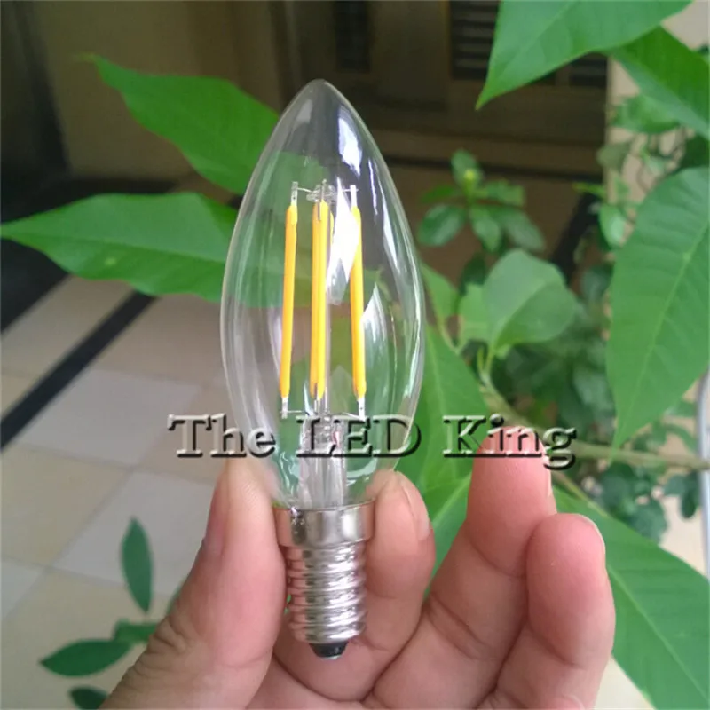 10STK Lav pris Edison LED Pære E14 Vintage bombillas LED-Lampe 220V C35 C35L Retro Filament-Lys Lys Lys Lampe 12W 6W 18W