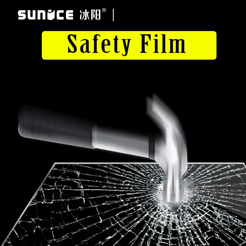 Sunice 45cmx30m 4mil klart eksplosionssikker window film glas beskyttelsesfilm til bil vindue film house-værelse-vinduet glas