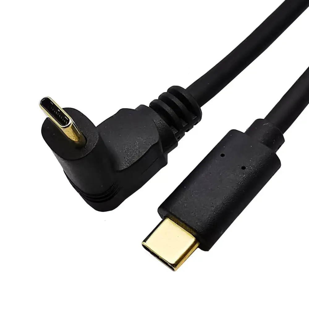 1pc USB Type C-Kabel 90 Graders USB Type C og Type-c USB-3.1 Kabel-Hurtig Opladning Opladning 3A mand til Mand Adapter Kabel Ledning Guld