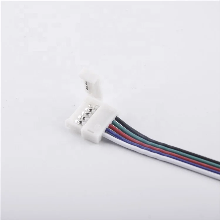 [Syv Neon]Led strip-stik kabel med den ene ende klip for 5pin 12mm FPBC yrelsen 5050 RGBW led smd strip-stik kabel