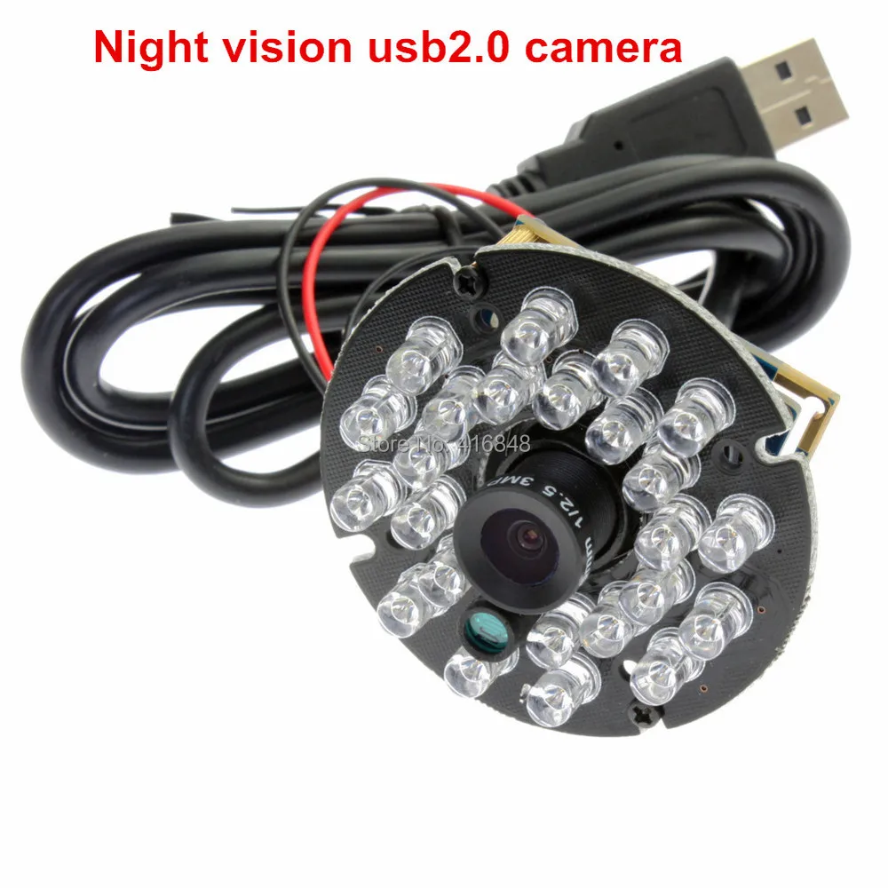 1MP 720P hd IR-Cut og IR LED USB-Kamera, mini CMOS Linux, Android, Windows gratis driver Night vision kamera om bord til pc