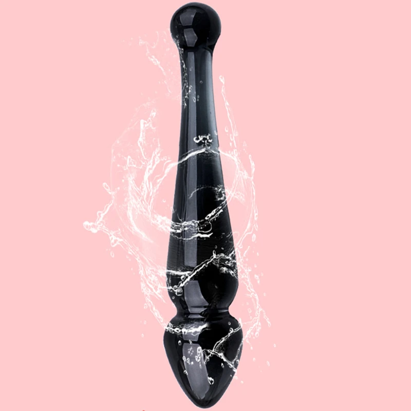 Crystal Penis Glas Anal Butt Plug Håndsex Stick Realistisk Dildo Mandlige Kvindelige Flirt Apparat, Voksen Sex Legetøj Sikker Sundhed