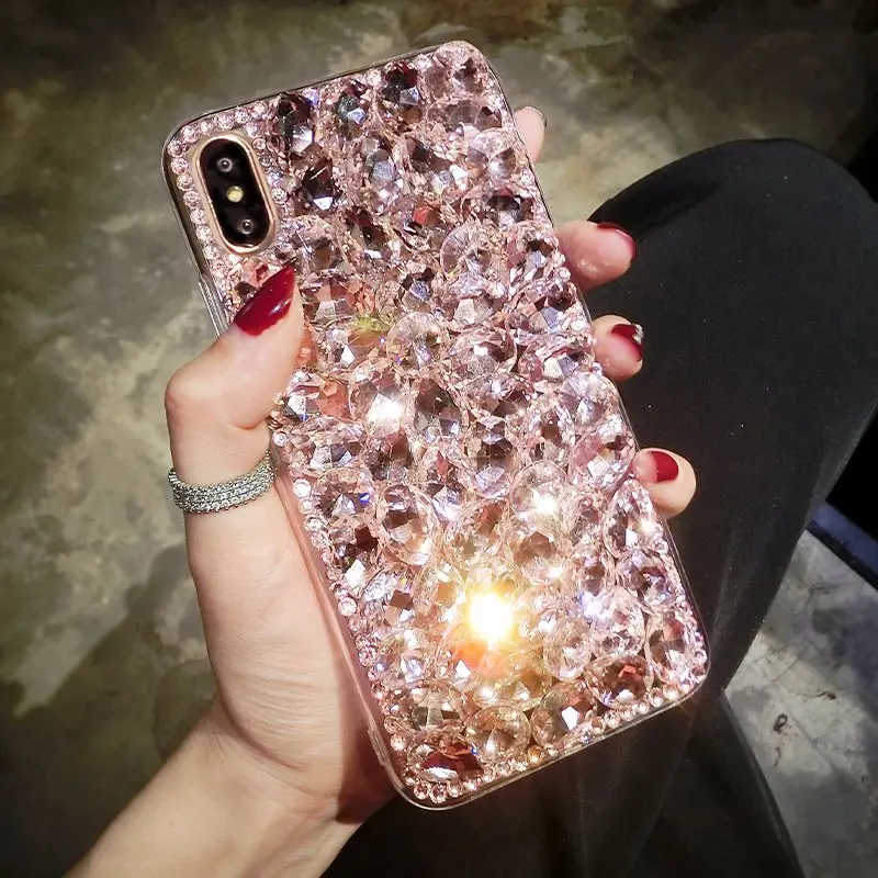 For Samsung Galaxy S20 Ultra Note 20 10 5G S10 Plus S9 S8 A30 A50 A70 A80 A90 A51 A71 Fashion Luxury Glitter Diamond Cover
