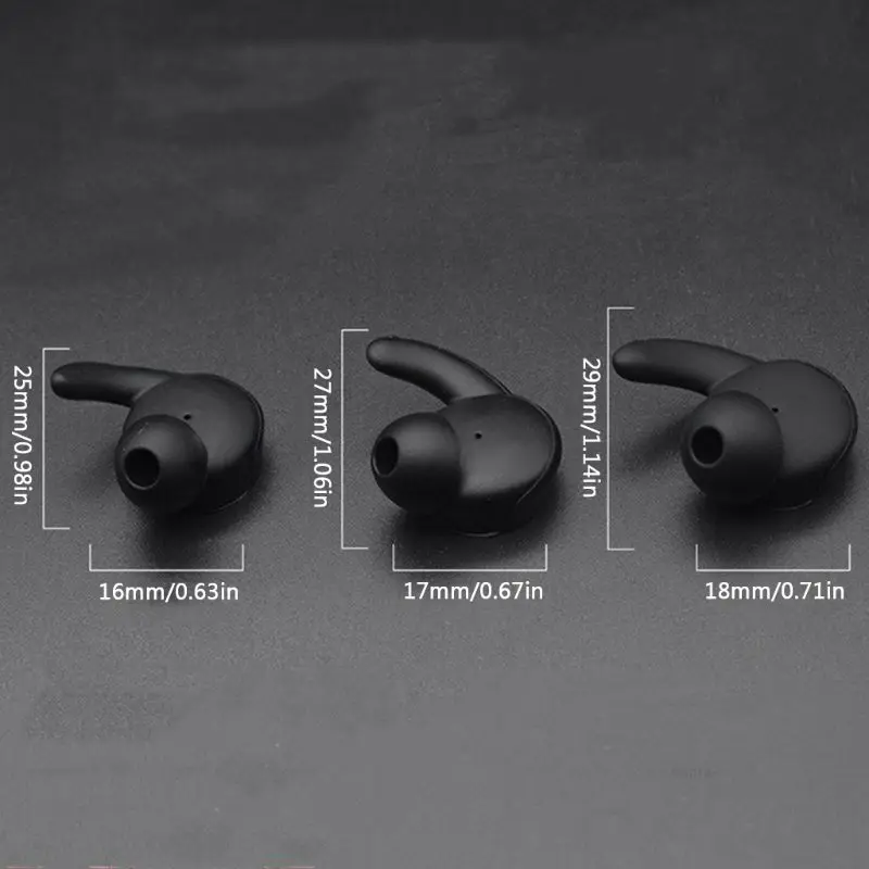 1 sæt Silikone Horn Formet Øretelefoner, Hovedtelefoner Dække Øreoliven Cap med opbevaringsboks til Hua-wei xSport/Ære AM61 Hovedtelefoner