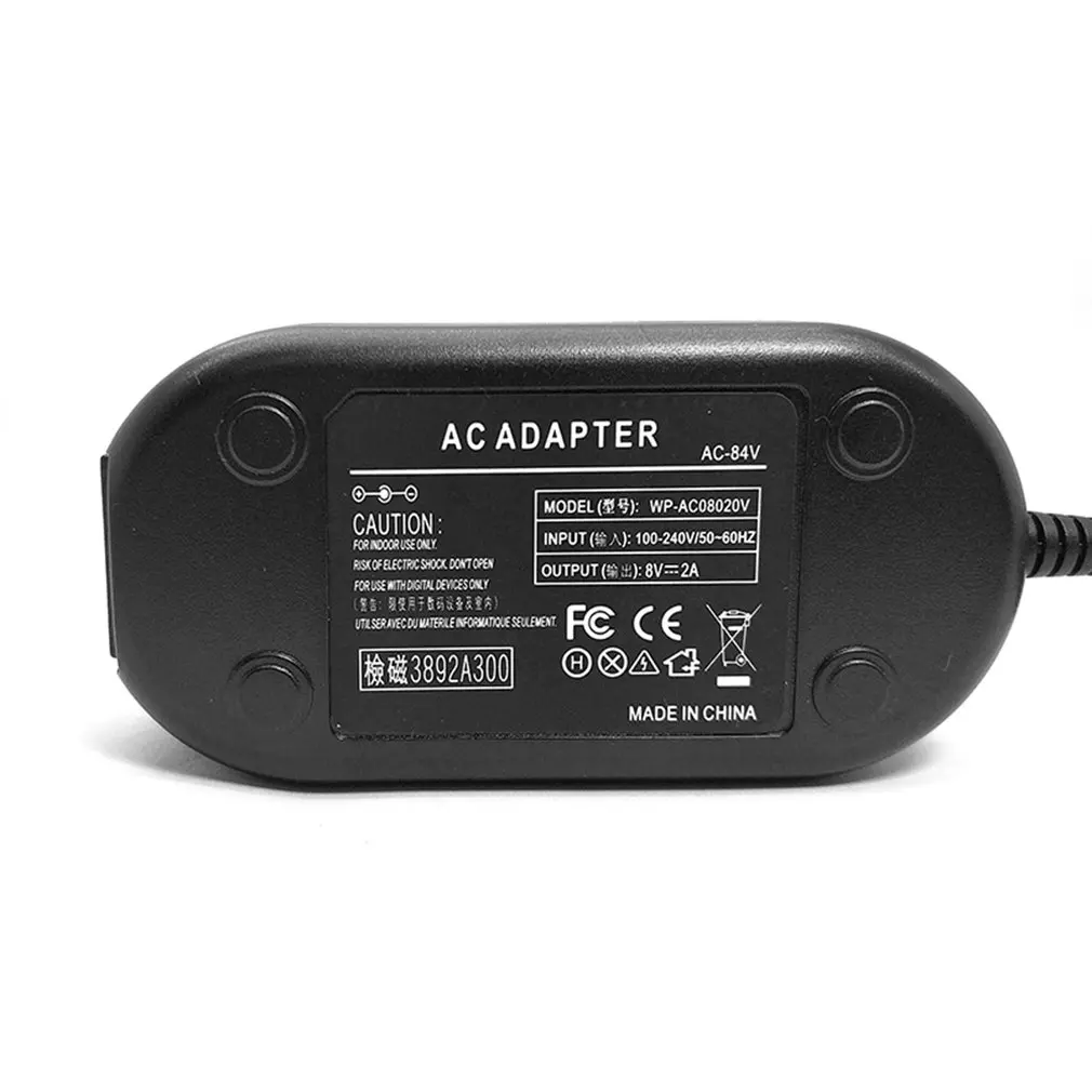 Høj Ydeevne Strømforsyning Adapter Oplader Ledning Kabel Kit Black Holdbar AC-84V til Fuji S205 S200 S120 S100
