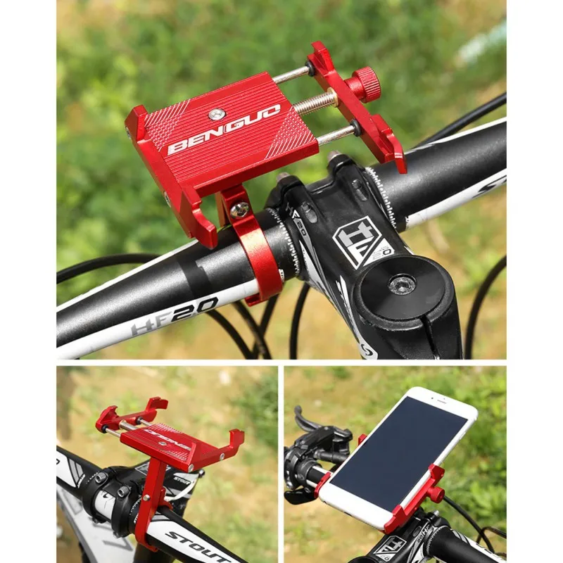 Cykel Motorcykel Telefon Beslag Anti-slip Universal Mobiltelefon Støtte Til Navigation