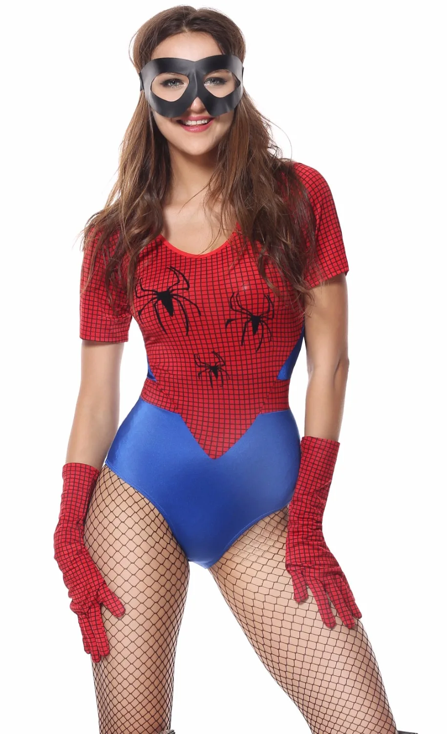 LovelyRoyal 2018 sexet cosplay kostumer, halloween kostumer til kvinder Filmens superwoman cosplay buksedragt sprint udskrivning strømper