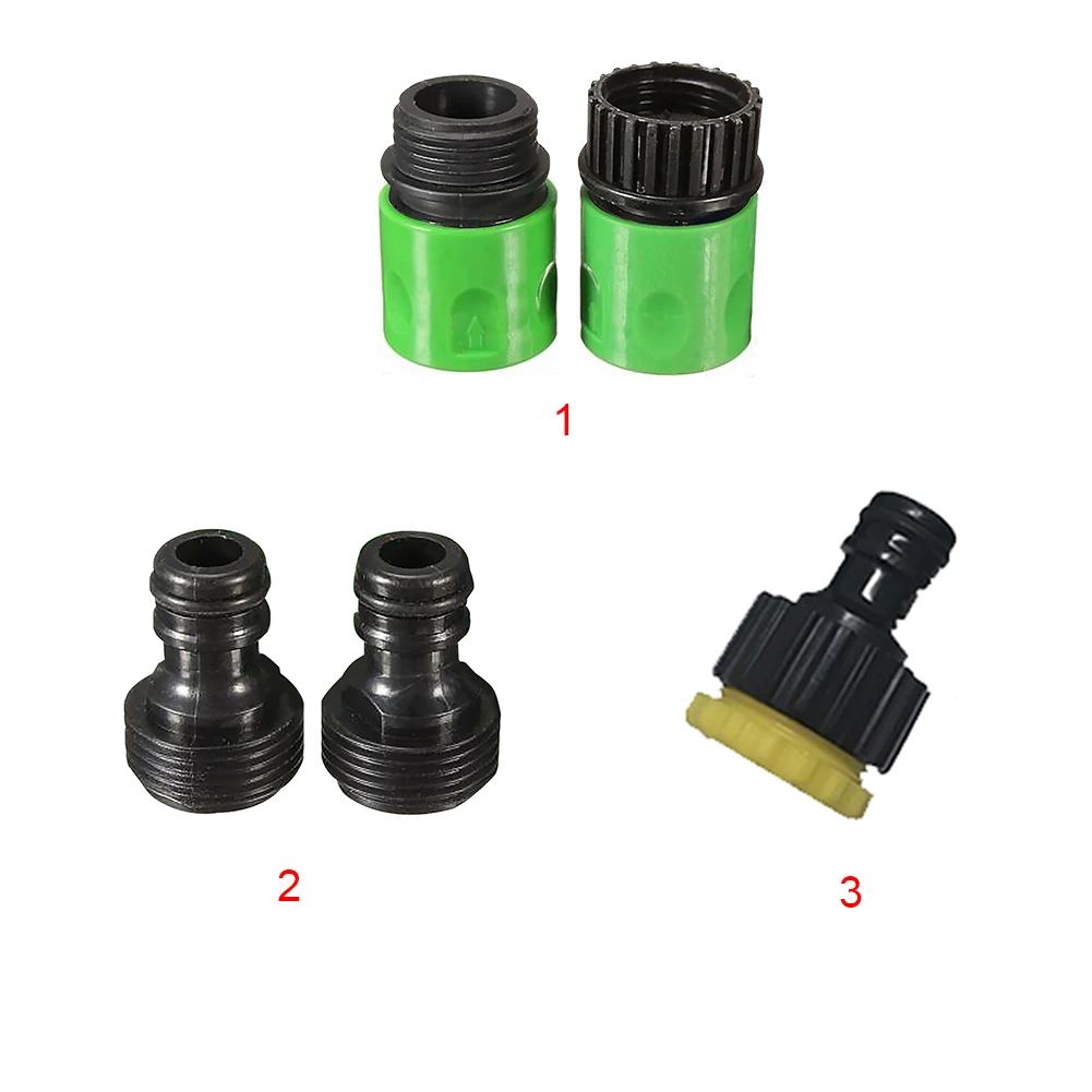 Haven 3/4 tommer Slange ABS Plast Quick Connect Tryk Adapter Stik Adapter