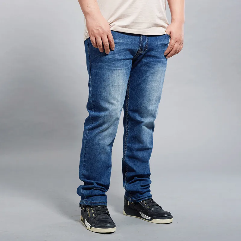 Jeans til Mænd 2019 Sommeren Tynd Business Casual Mænds bukser Stor størrelse 30-46 48 Stretch jeans Straight Denim Bukser