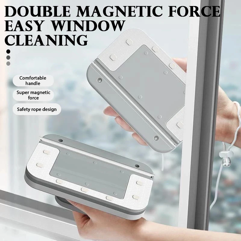 Dobbelt-sidet Magnetisk Glas Visker Vask vinduespudser Rengøring Børste Glas Renere Vask Husstand Rengøring af Værktøj