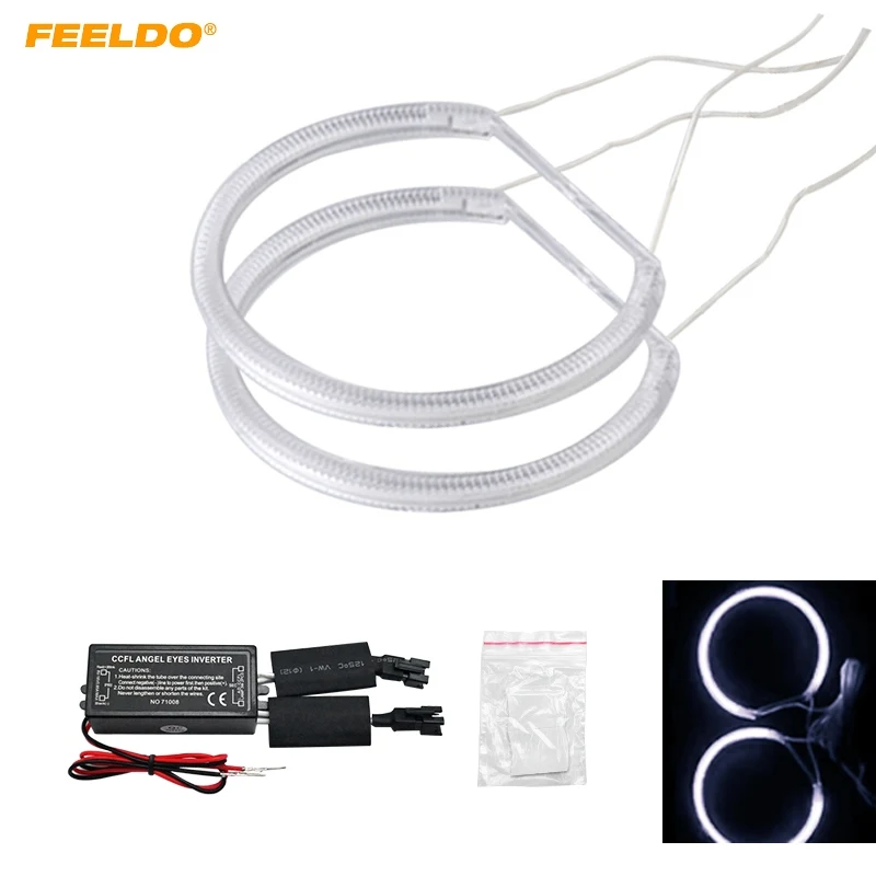 FEELDO 2 stk/sæt Særlige LED-Forlygter Bil CCFL-Halo-Ringene Angel Eyes Lys For Hyundai Spektre 05-06 Hvid #FD-3187