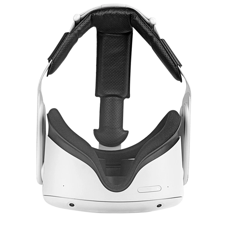 PU Læder Blød Mindske Presset Hovedet Rem Pad for oculus Quest 2 VR Headset