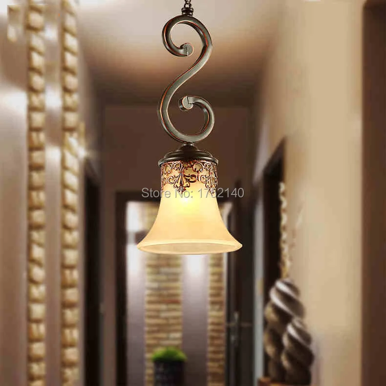 Klassiske luksuriøse strygejern givet vedhæng lys. Royal style suspension lampe til soveværelset balkon midtergangen veranda art deco-droplights