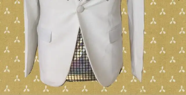 Hvidt tøj til mænd diamond passer designs masculino homme terno kostumer til sangere jakke mænd blazer dance star style