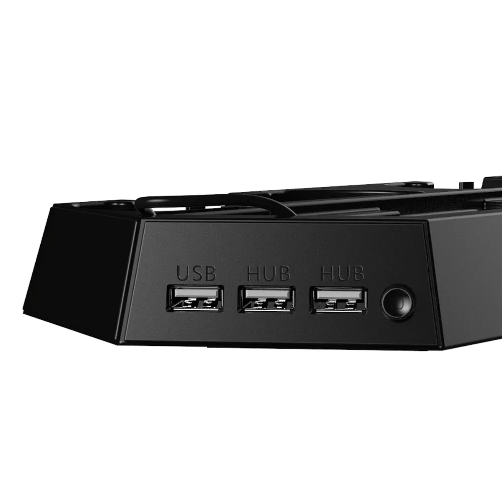 For PS4 Dobbelt Oplader Lodret Controller Dock Station Oplader, Beslag Stå+Ventilator+USB Power HUB For Playstation4 PS4