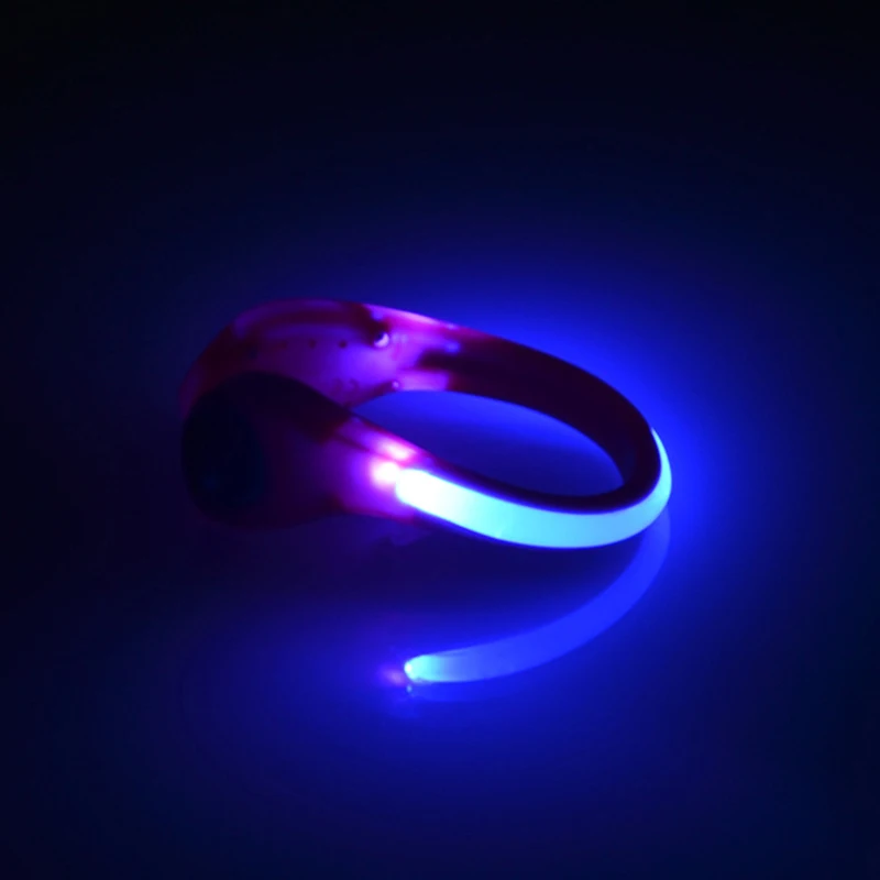 2018 Hot Salg LED advarselslys Klip Farverige Blinkende Sko Klip til Aften og Kører Natten Ridning med Genopladeligt Batteri