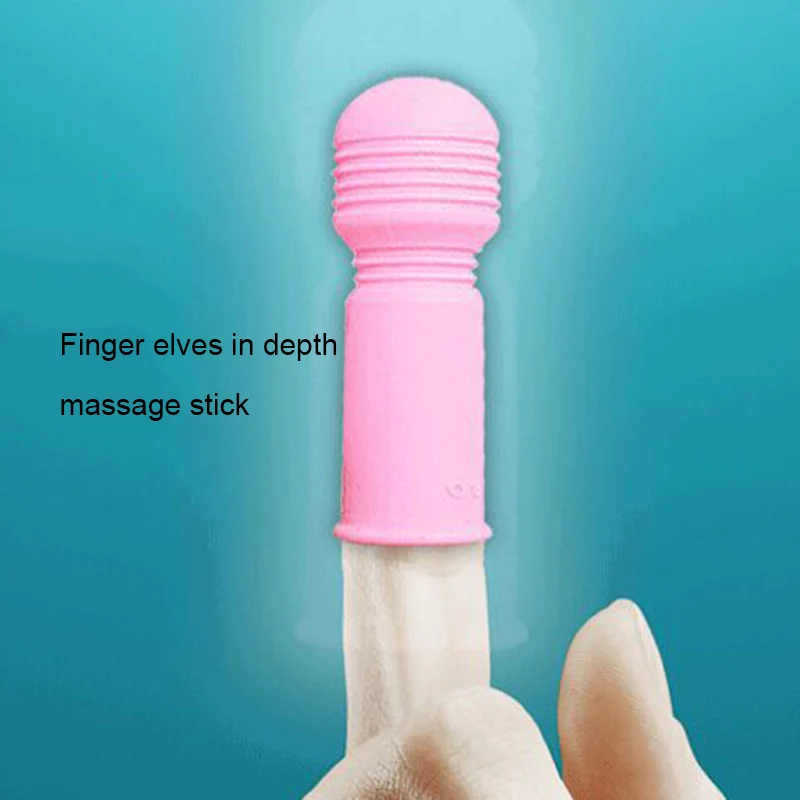 Kvinder Små AV Finger Massager Vibrator Håndholdte Put På Tryllestav Massagers Voksen Produkter SN-Hot