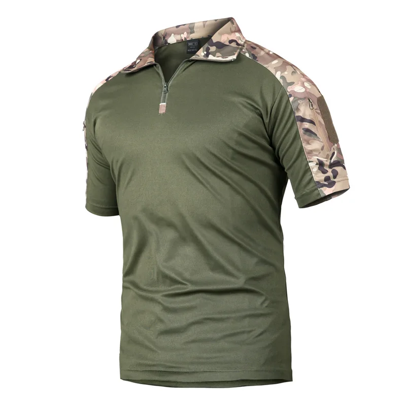 Archon Taktiske T-Shirt Kort Ærme Camouflage T-Shirt Stretch Sommer Udendørs Fysisk Træning Åndbar Hurtig tør T-Shirt